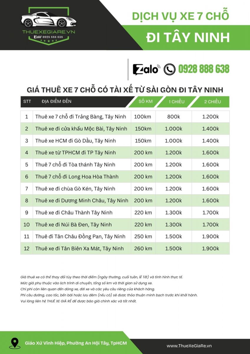 xe 7 chỗ đi tòa thánh Tây Ninh, thuê xe giá rẻ đi Tây Ninh, thuê xe tham quan Tây Ninh, thuê xe du lịch 7 chỗ Tây Ninh, cho thuê xe 7 chỗ đi Tây Ninh, thuê xe 7 chỗ từ Sài Gòn đi Tây Ninh, thuê xe 7 chỗ đi núi Bà Đen,