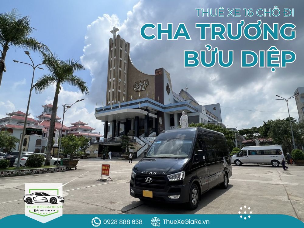 xe 16 chỗ đời mới đi hành hương Cha Diệp