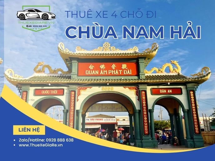 Thuê xe 4 chỗ đi Chùa Nam Hải